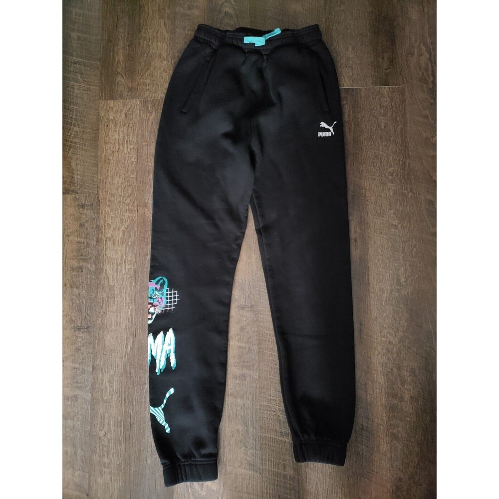 Girls 14/16 Black Puma Sweatpants